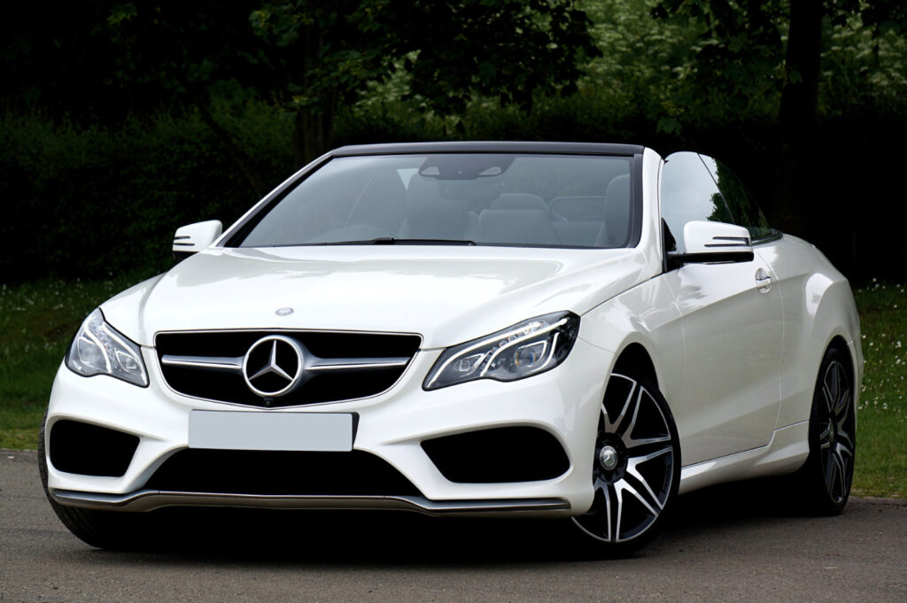 White Mercedes Benz